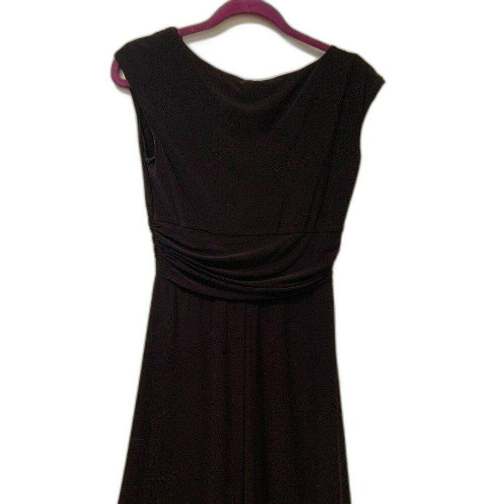 Chaps Sleeveless V-Neck Black Dress Size 6 - Picture 4 of 8